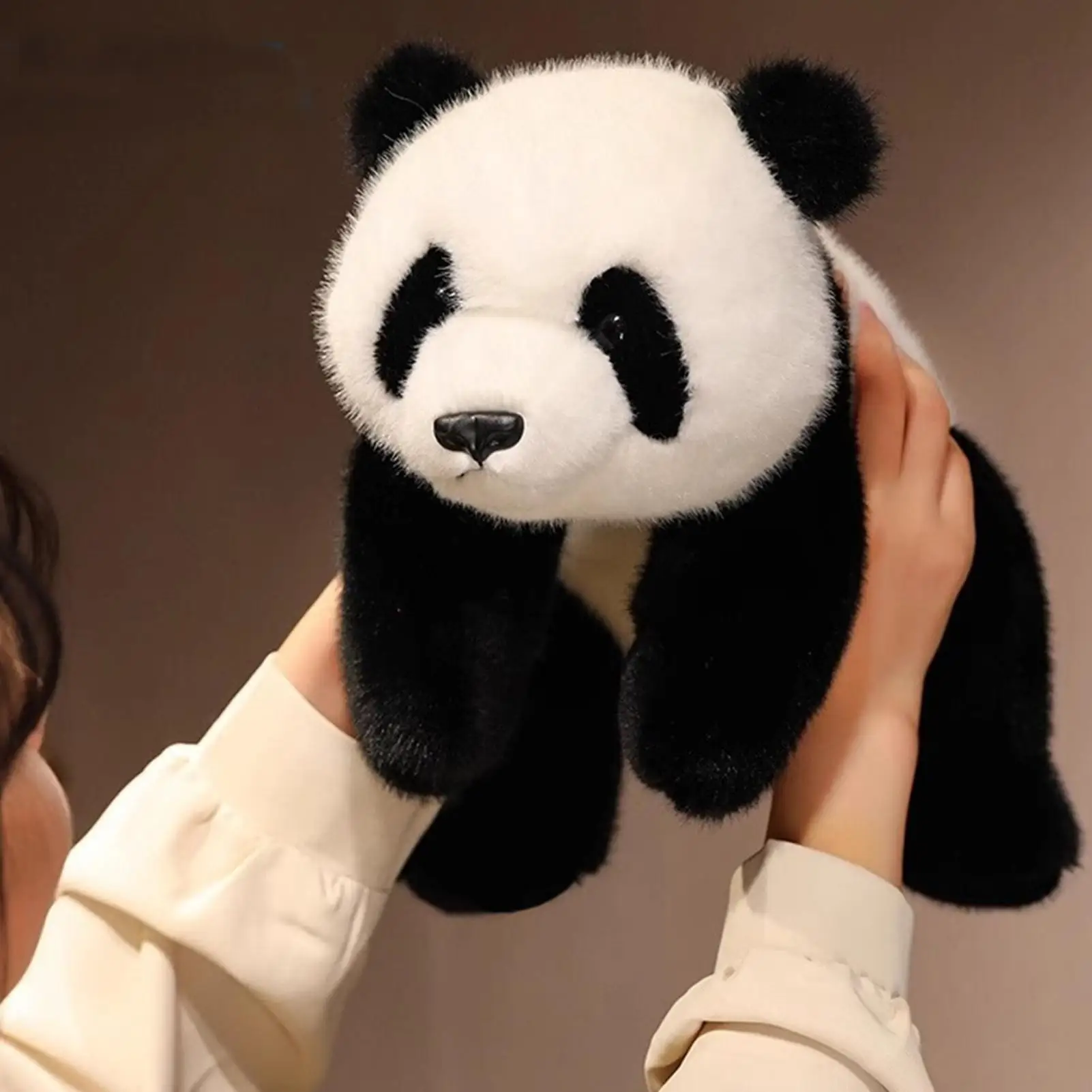 دمى حيوانات قطيفة للأطفال دمية حيوانات محشوة قابلة للاحتضان وسادة رمي الباندا القطيفة للنساء والرجال والبنات والأولاد والمراهقين والكبار #2