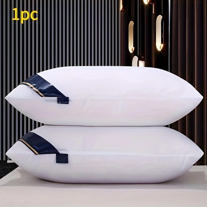1 piece star hotel quality pillow - deep sleep neck support, high fill that never flattens all year