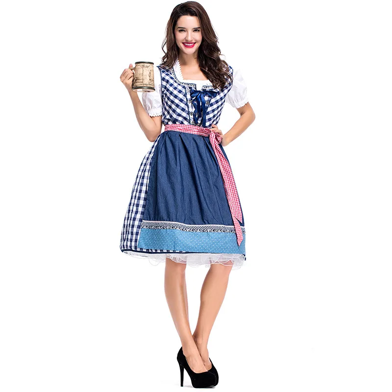 2025 Nuovo costume da celebrazione del festival della birra Beeril Costume da palcoscenico etnico da donna Abbigliamento tradizionale cinese estivo