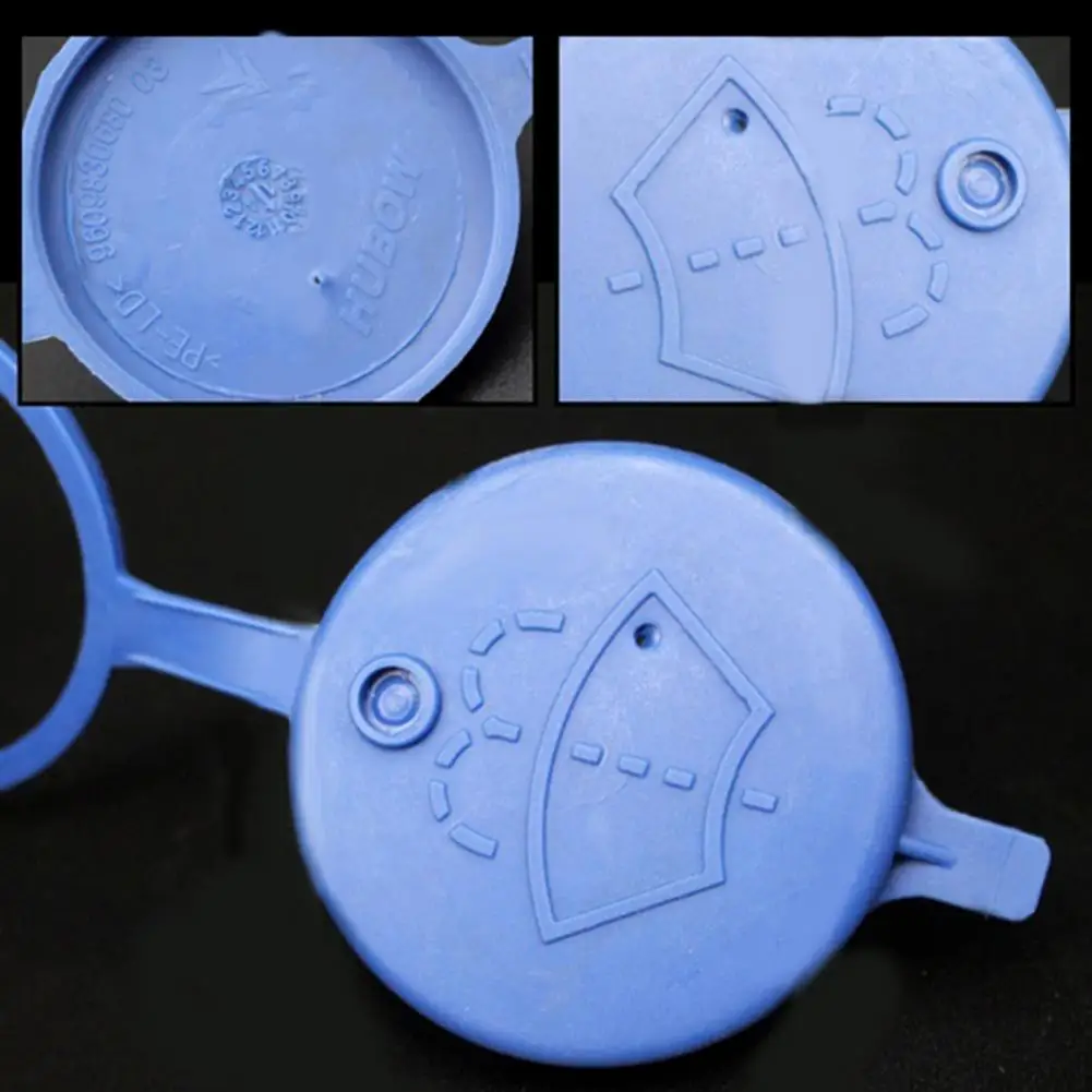 

Washer Bottle Cap Heat Resistance with Air Circulation Hole Blue Tank Windscreen Wiper Reservoir Cap for Peugeot