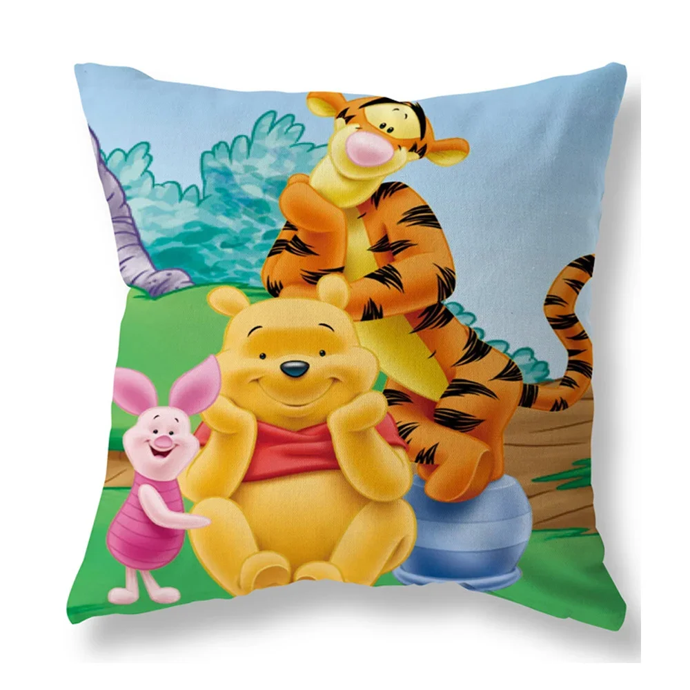 Disney Kids Throw Cushion Cover Pillow Cases on Bed Sofa Car Decorative Nap Cushion Cover Girl Birthday Gifts 40x40cm