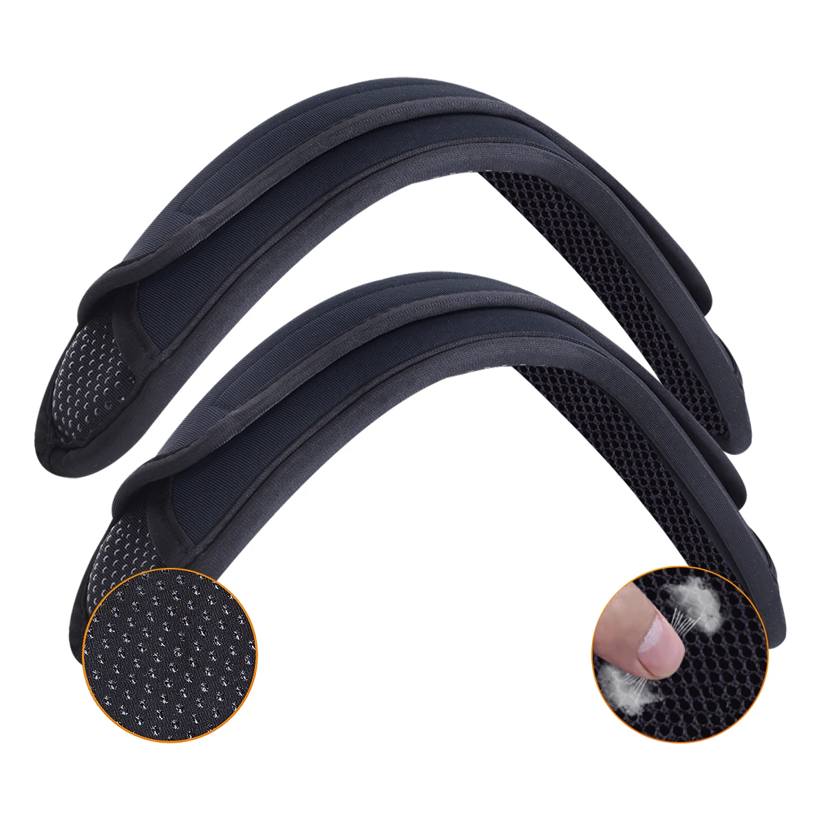 

2 Pack Non-Slip Universal Shoulder Pads, Thick Backpack Strap Pads for Shoulder Bags, Guitar Straps, Computer Bags, etc., Remova