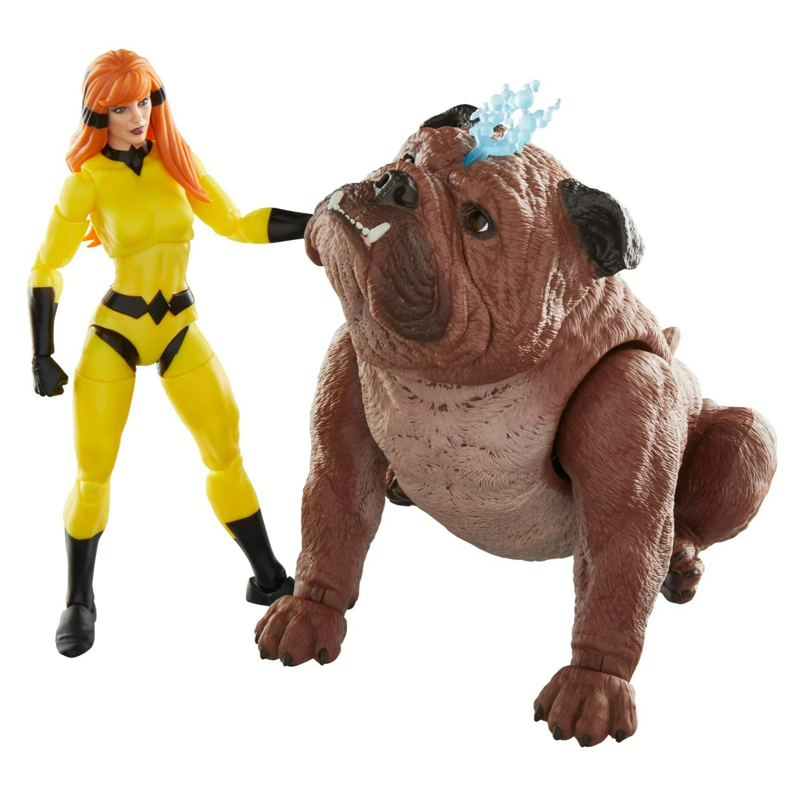 

Hasbro Marvel Legends Series Crystal and Lockjaw, Deluxe Comics Коллекционные 6-дюймовые фигурки F9108