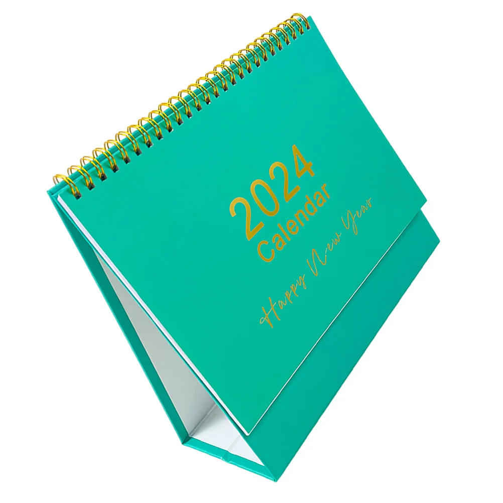 سطح المكتب 2024 كامل العام الدائمة الوجه للمنزل مكتب صغير مكتب التقويم المحمولة الدائمة الزخرفية التقويم طباعة المنتج #3