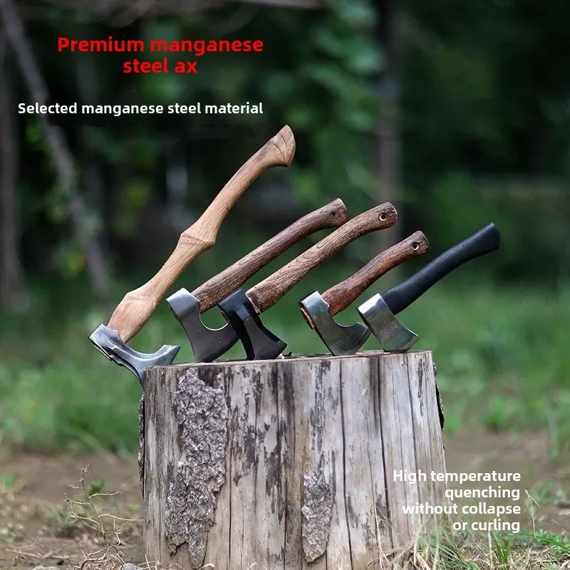 2025 High carbon steel Niman axe camping hand battle axe chopping wood artifact chopping bones hand forging woodworking axe