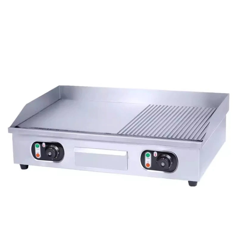 

Electric Grill Commercial Baking Cold Noodles Machine Pancake Machine Half Pit Fried Steak Grill Flat Squid Teppanyak