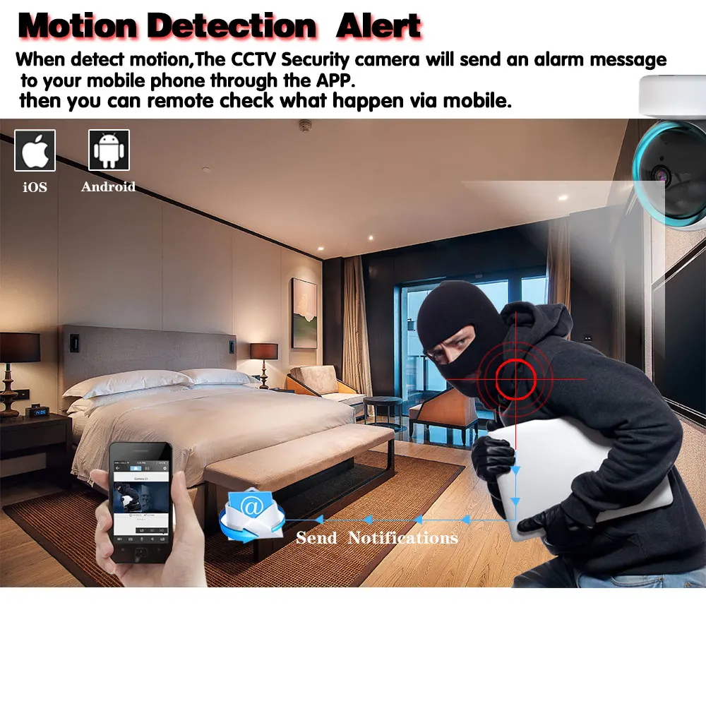 5MP HD Baby Monitor Cam Wifi Tuya Smart Home Security Monitoring Camera System Auto Tracking Wireless PTZ IP Surveillance Camera