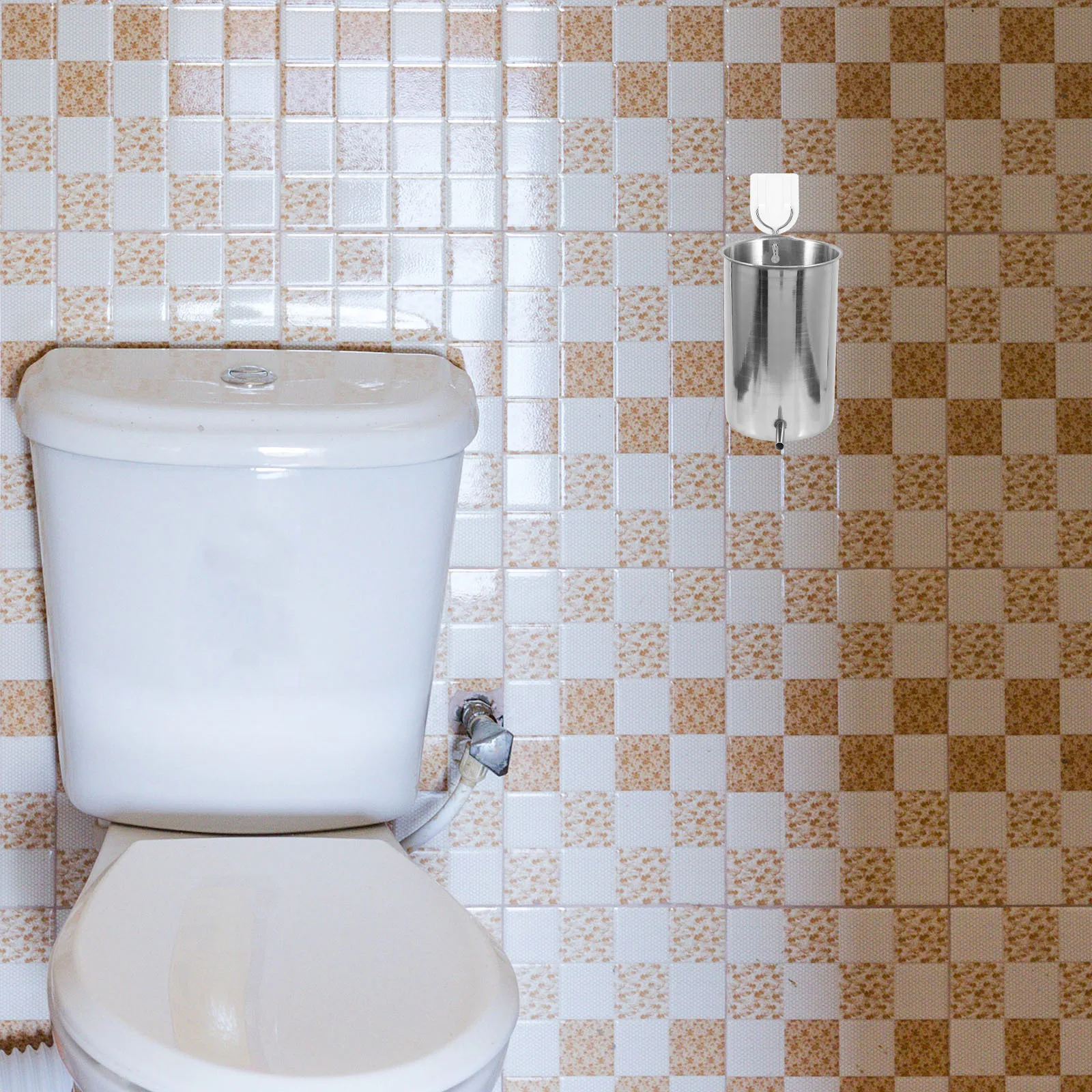 

Stainless Steel Enema Bucket 1000ml Hanging Metal Bucket Reliable Durable for Home Enema Use Home Supplies Convenient Kit