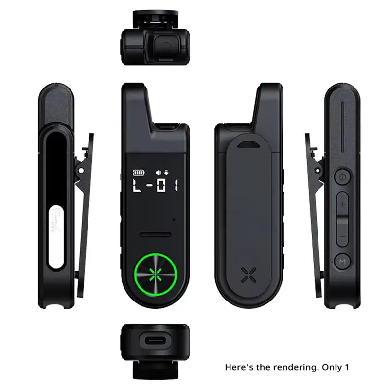 N35R-2X Mini 48G Ultra-Thin Mini Walkie Talkie Type C Fast Charging Analog UHF Radio With Display For Beauty Salon Book Store