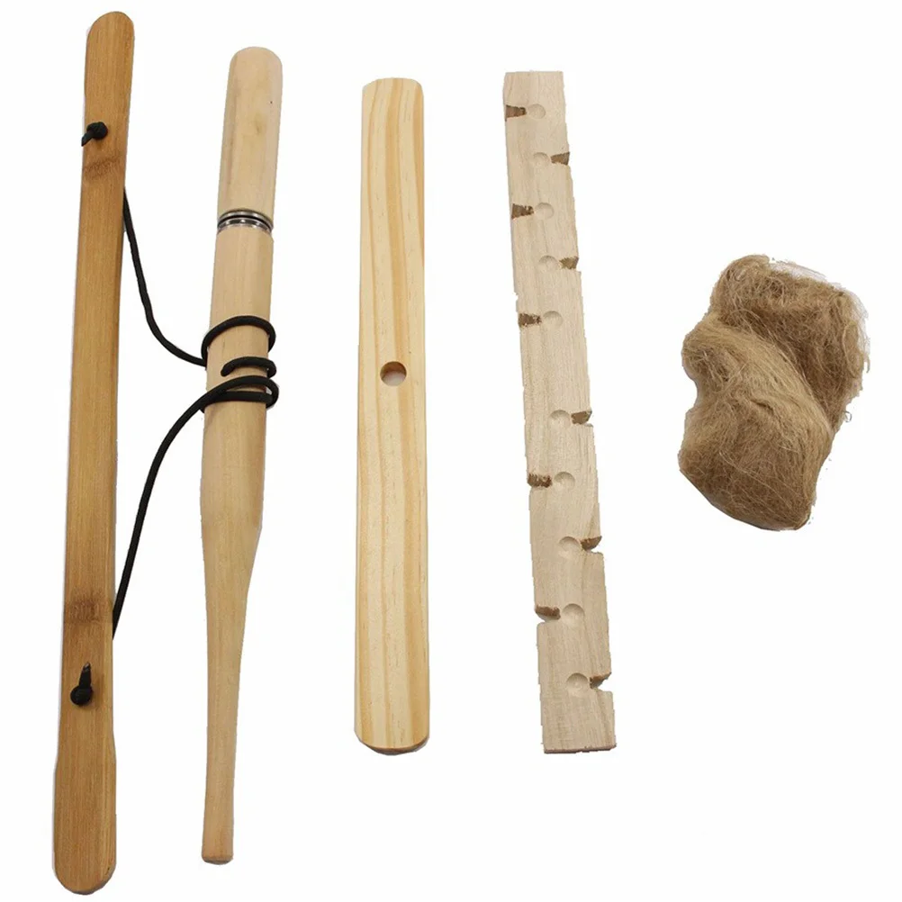 

1Set Outdoor Fire Tool Durable Wooden Drill Fire Starter Lightweight Portable for Camping Survival Equipment Wooden Starter Kit