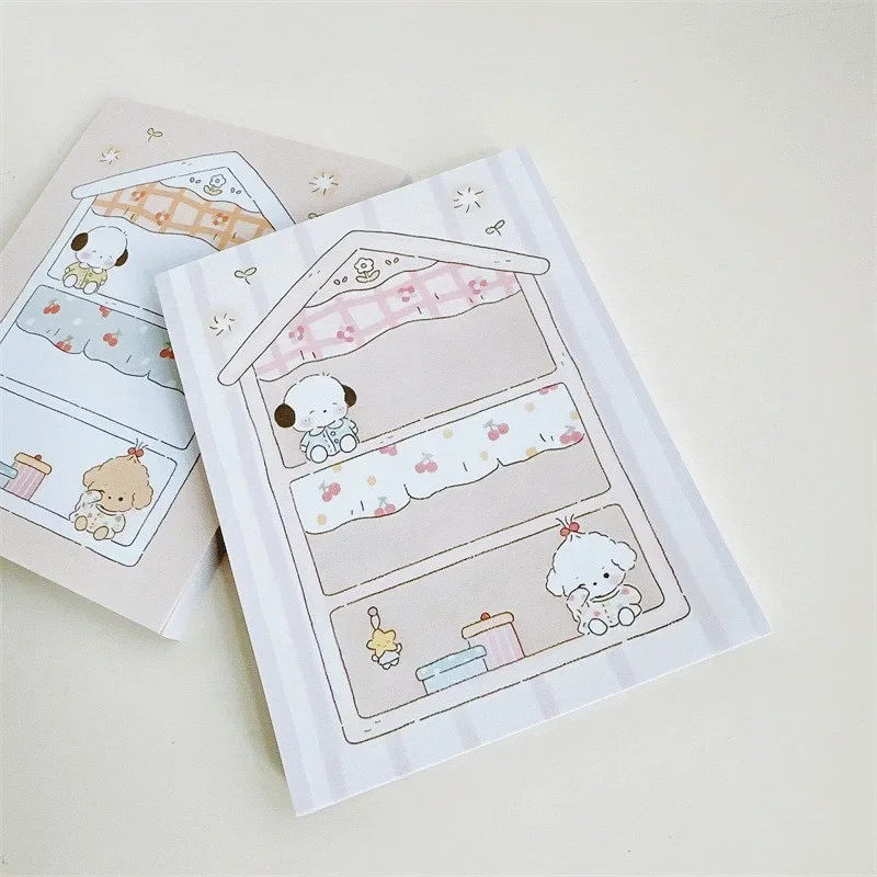 50pcs Dog\'s Den Simple Note Pad Cartoon Style Cute Decoration