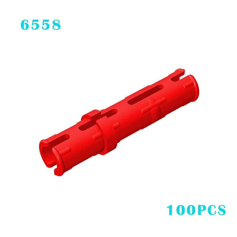 100pcs 6558 Pin 3L with Friction Ridges Bricks Toys For Technical MOC Buildings Blocks Compatible High-Tech DIY Christmas Gifts