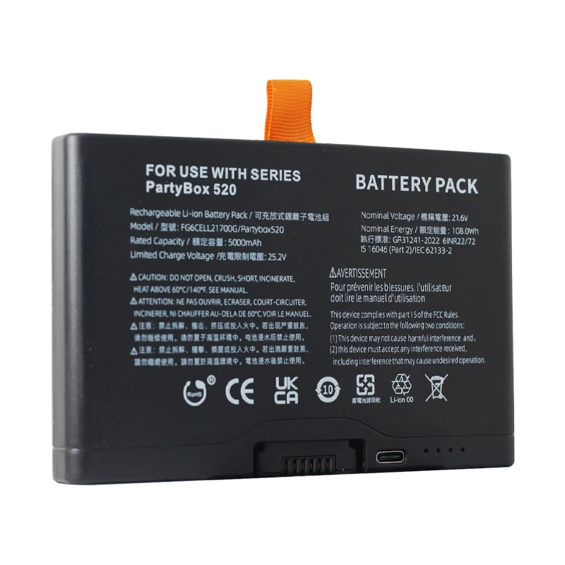 21,6 V 5000 mAh FG6CELL21700G Ersatz Batterie Für JBL Partybox520 Partybox720 Boombox4 Bluetooth Lautsprecher AI Sound Boost