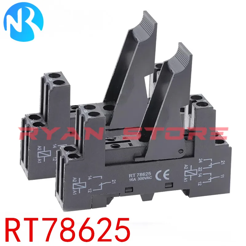 Base de relé para colocação, soquete Fit, HF115F, RT78627, 14F-2Z-C2, JQX-14F-2, JQX 14F-2, JQX 14F B2, 100% novo, 8 furos, 10pcs