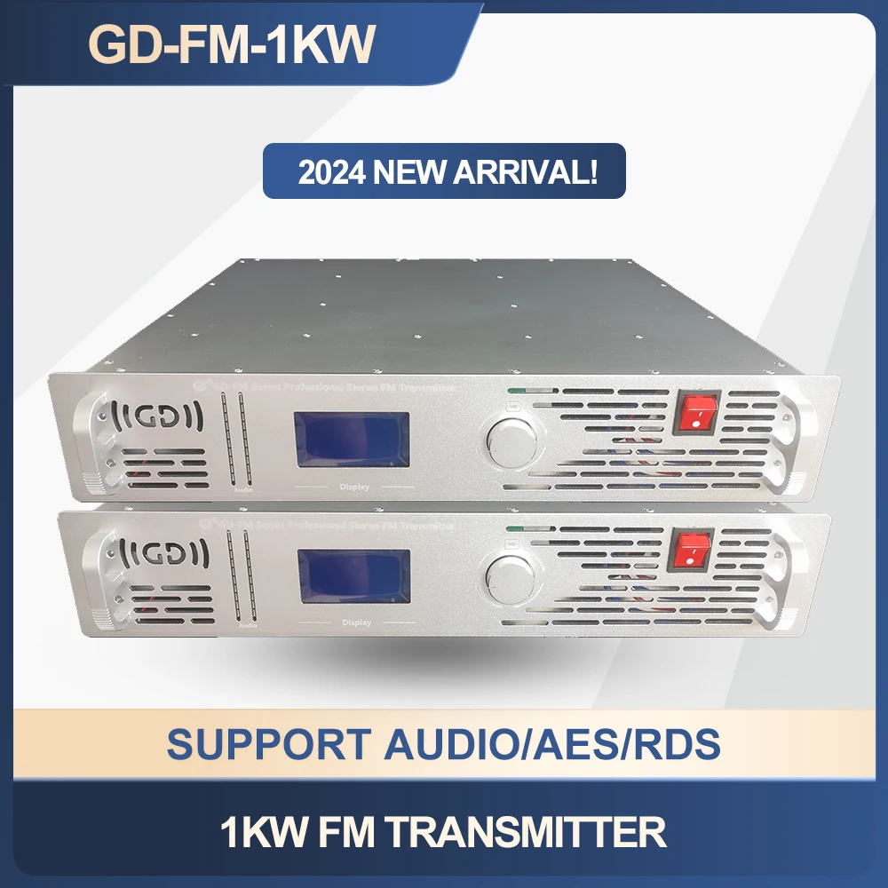 

500W FM Transmitter Radio Broadcast Equipments 1KW FM Transmitter Radio Station Transmitter+Feeder+Single Dipole Antenna