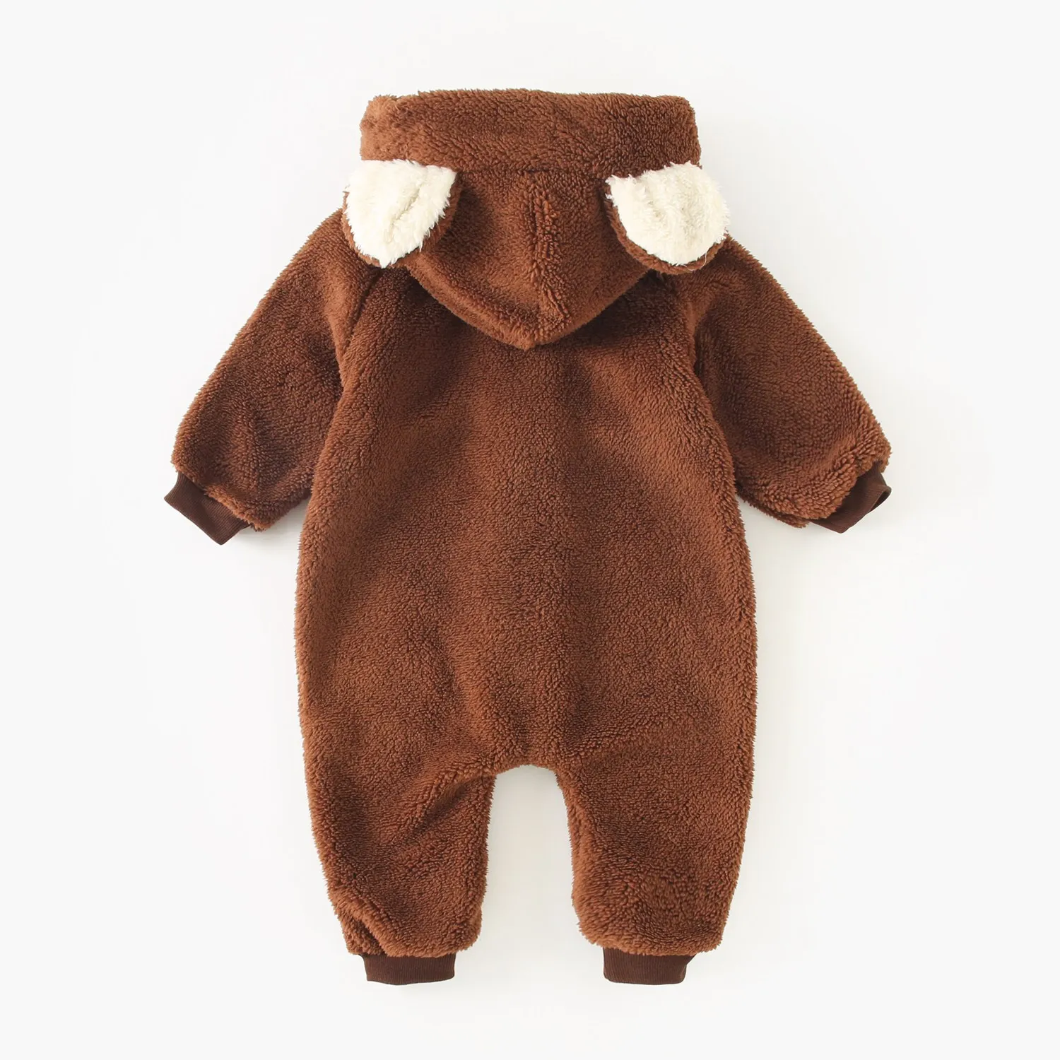 Sanlutoz Winter Warm Baby Rompers Cute Animal Hooded Fleece Thickened Zipper Toddler Long Sleeve Jumpsuits Clothing