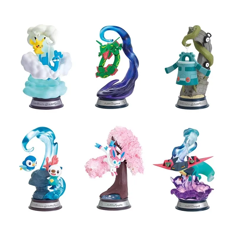 ของแท้ Re-Ment ชุดของเล่นสะสม 6 ชิ้น DORAPULT Pokemon SWING VIGNETTE คอลเลคชั่น 2 ของเล่นสำหรับเด็ก ของขวัญ ของสะสม โมเดลตกแต่ง