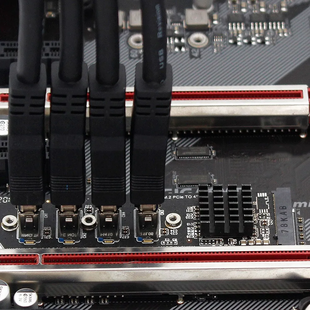 A41Z-USB 3.0 PCI-E Riser Card M.2 to PCIE Extender Riser Adapter Card 4-портовый адаптер PCI-Express для Mac Os Windows Linux
