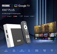 2025 Newest MECOOL Google TV Box KM7 PLUS 2GB DDR4 16GB Android 11 Google Certified 4K Amlogic S905Y4 ATV AV1 Home Media Player
