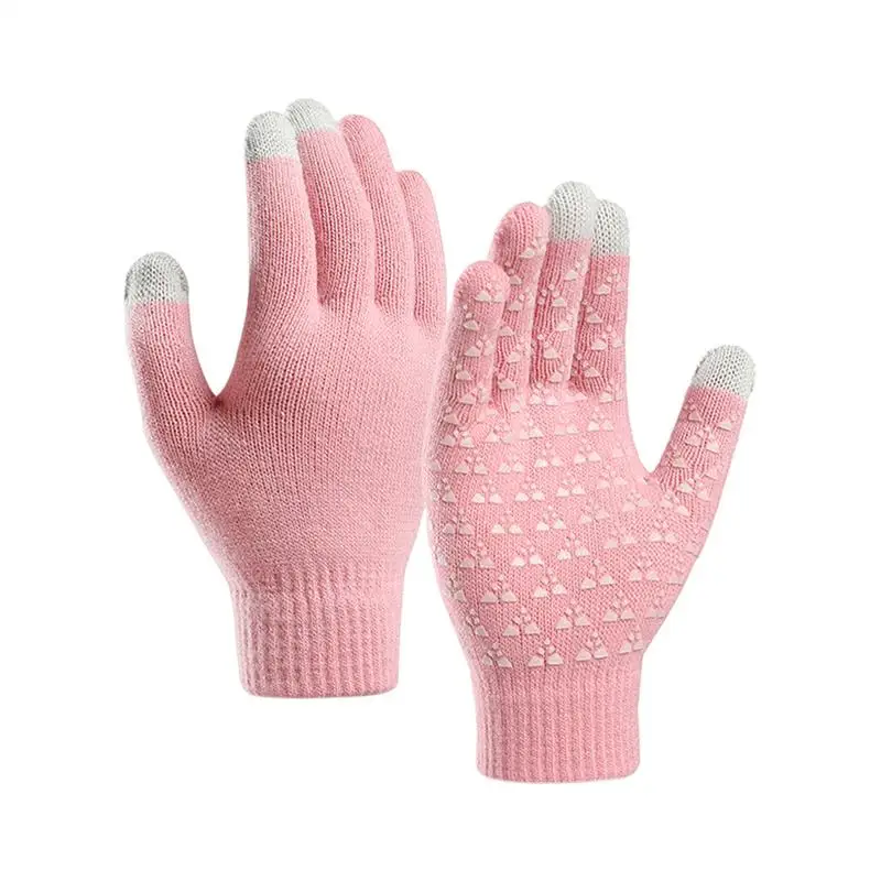 Knitted Gloves Touchscreen Gloves Cold Weather Thermal Warm Gloves Cold Weather Thermal Warm Gloves Warm Knit Gloves Touchscreen