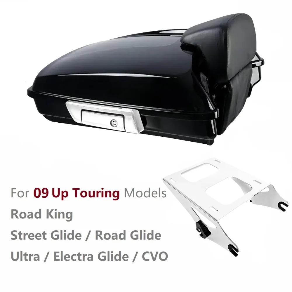 Touring Razor Tour Pak Pack Tail box Luggage Mount Rack Docking Kit for  2009 up Road King Street Glide Ultra Electra CVO