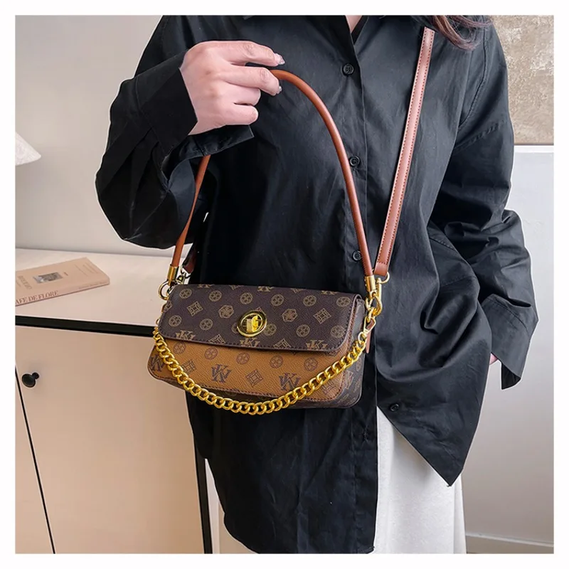 

Women's Vintage Crossbody Bag for Office Commute with Faux Suede Material Metal Hardware Roomy Interior Comfortable Strap