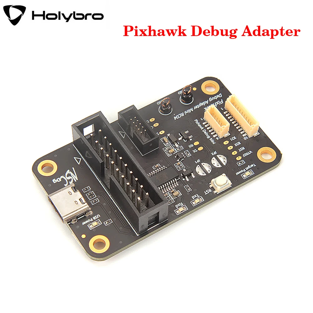 Adaptador de depuración Holybro Pixhawk Soporte FTDI incorporado Alcance de 6 pines (FMUV5) 10 pines (FMUVxX) para hardware compatible con depuración