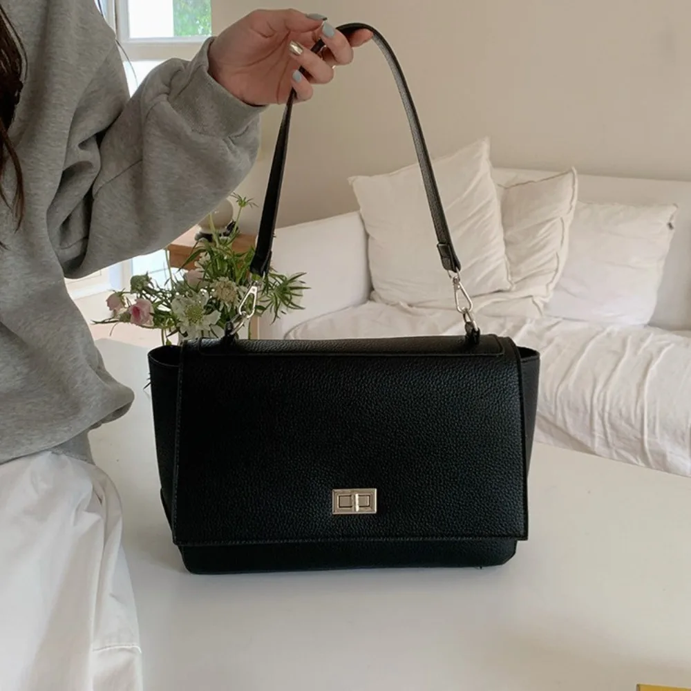 

Korean-style Women's Soft Leather Tote Bag Large-capacity Crossbody Briefcase Leisure Single-shoulder Bag