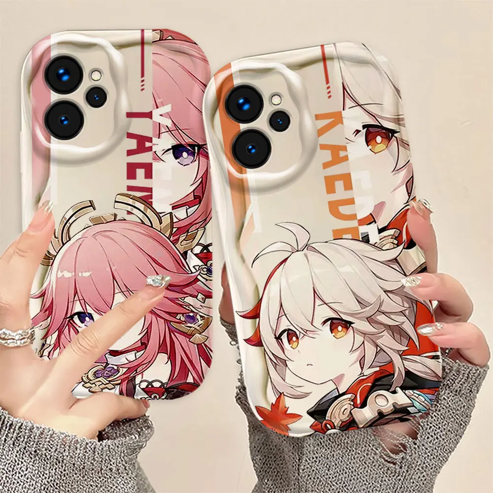 

Game Girls G-Genshin Impact 3D Wave Phone Case For REALME 5 6 7 8 10 11 12 C15 C20 C30 C33 C35 C55 C65 C67 C21Y GT3 Case Funda