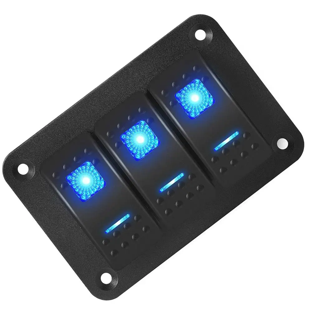 

Customizable Layout Car Switch Panel 11*11*7 Built-In LED Lights Flexible Arrangement Multiple Functions Control