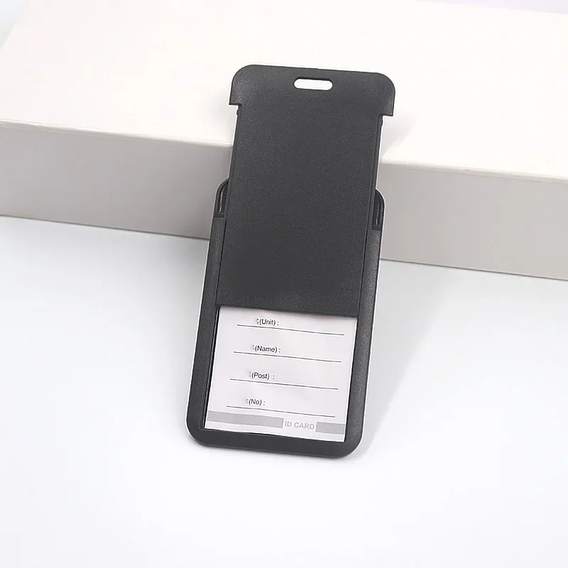 Work Permit Card Set - Rope Retractable Neck Hanging Document Card Set - Chest Tag Access Control Hard Shell Protective Set