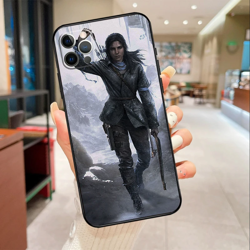 Tomb Raider Phone Case For iPhone 16 15 14 11 12 13 17 Pro Max mini 15 Plus 16e 17 Air Protective Cover