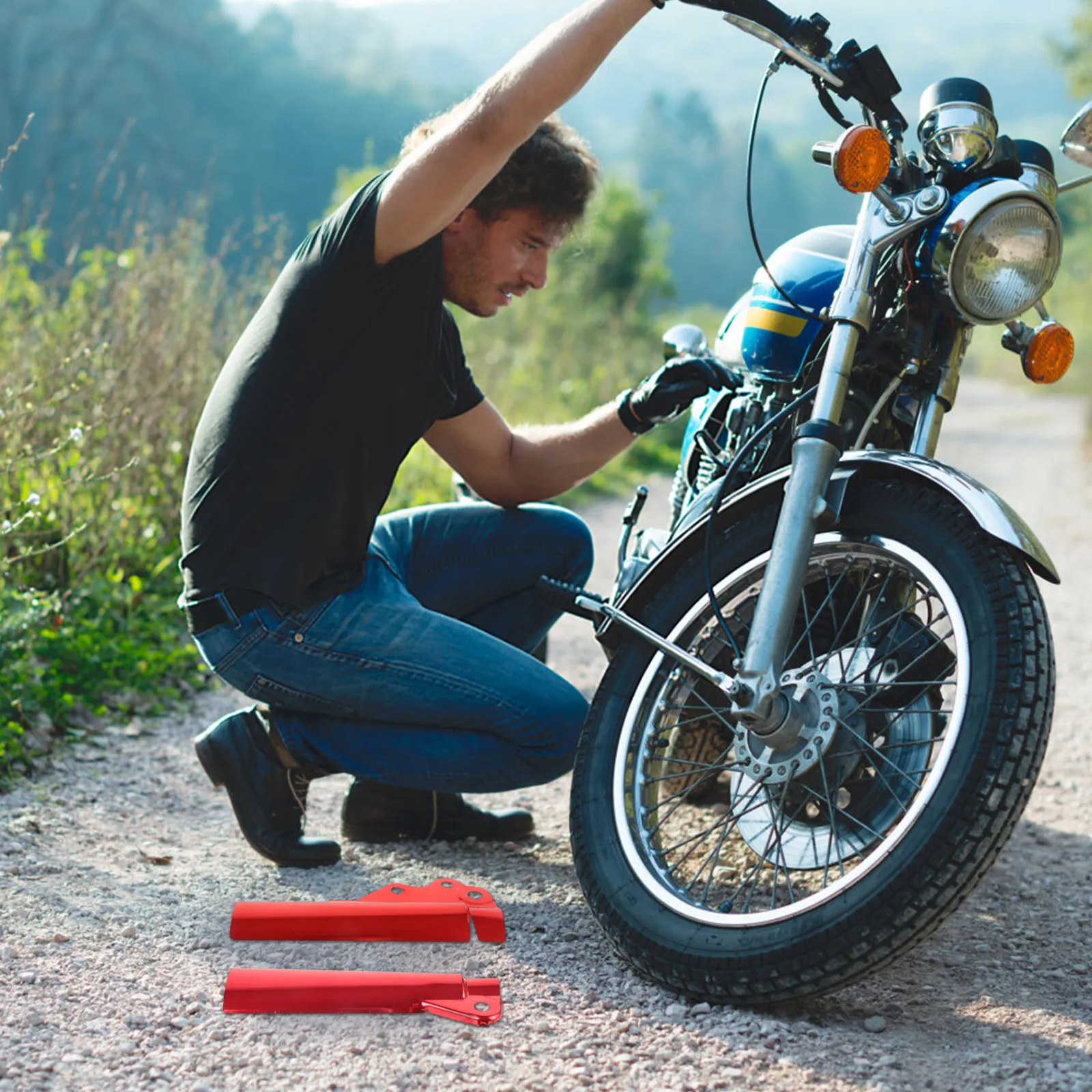 

Aluminum Front Shock Absorber Cover Dustproof Sleeve Motorcycle Parts Metal Accessories Repair Kit Fits