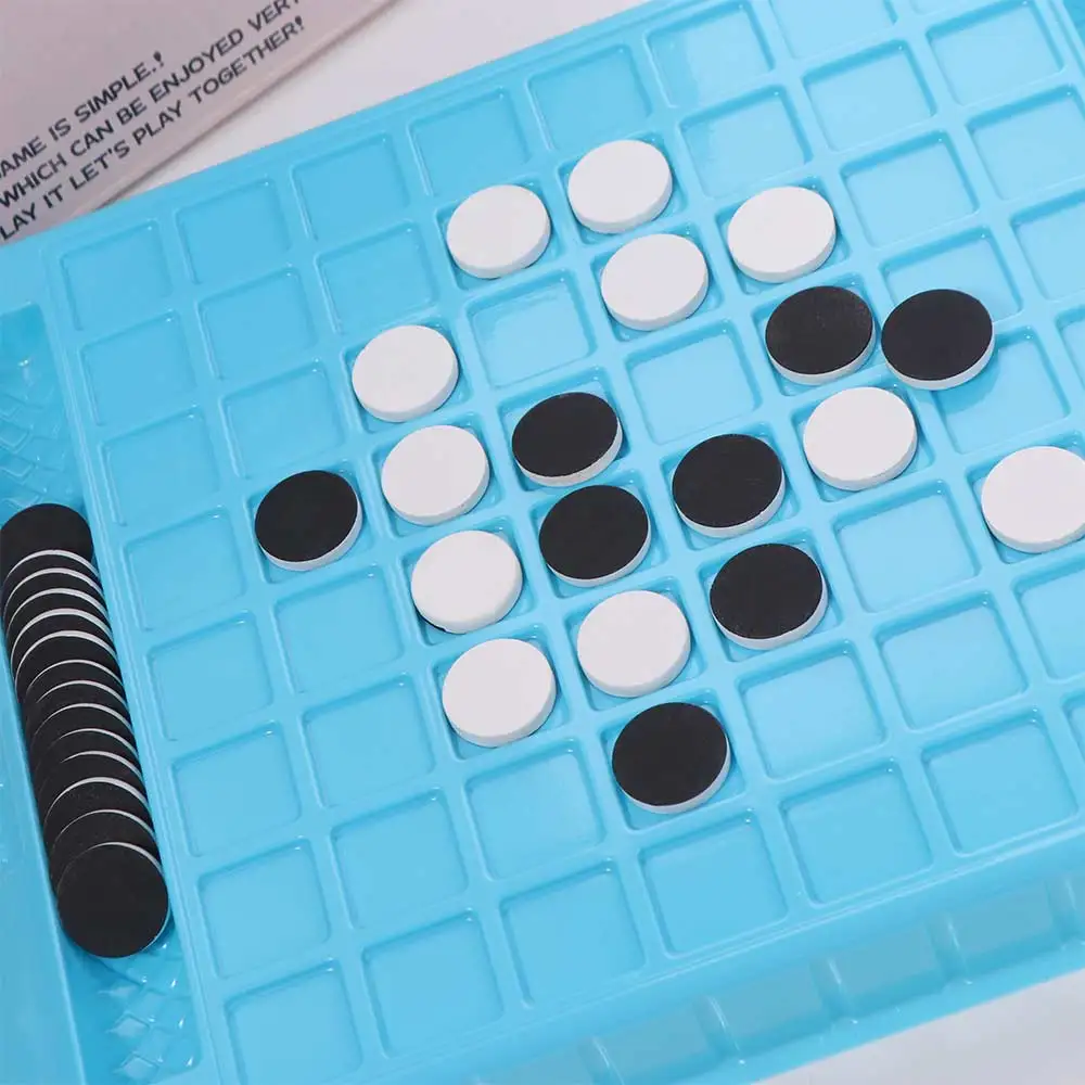 

Настольная игра: черно-белая шахматная доска с функцией переворота, интерактивная игра для родителей и детей, развивающая игра Монтессори, веселая игра с переворачиванием.