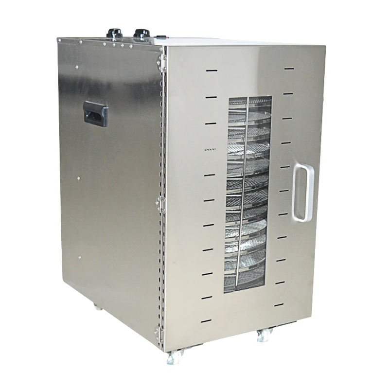 Desidratador comercial de aço inoxidável, 16 camadas, secador ST-02, frutas, legumes, carne, máquina de secagem, 220V, 1500W, 1pc