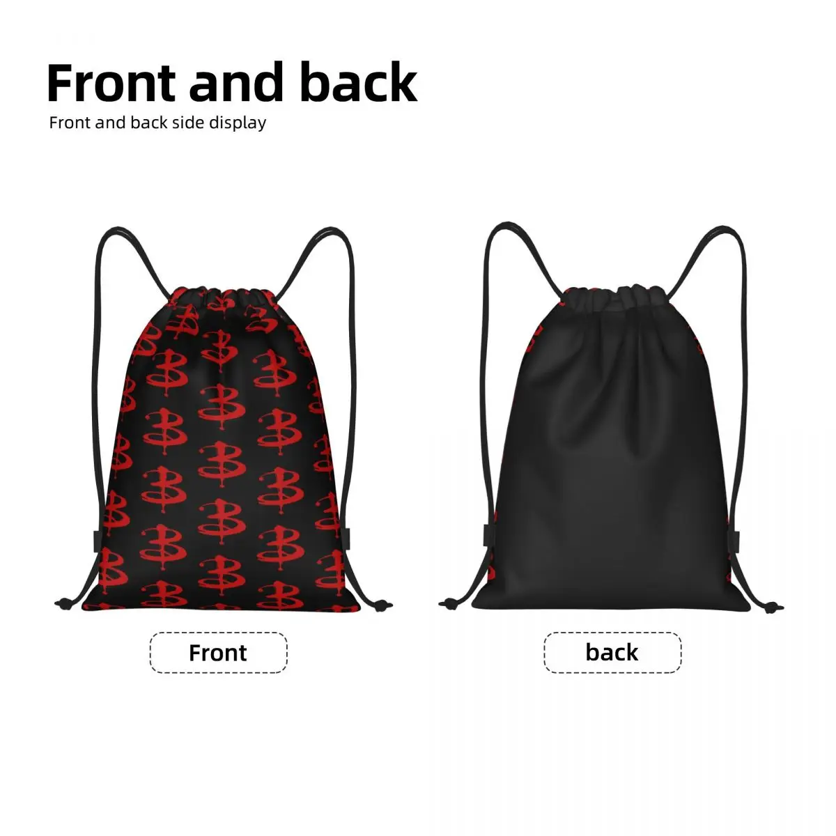 Supernatural Buffy B Drawstring Backpack Bags Women Men Lightweight The Vampires Slayer Gym Sports Sackpack Sacks for Shopping