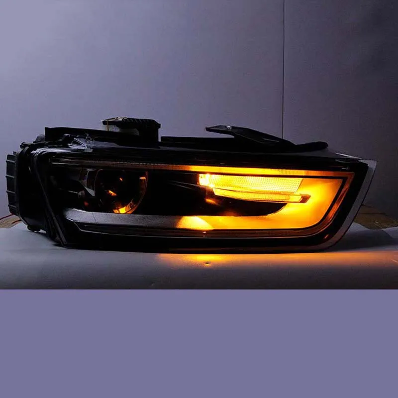 LED Headlights Assembly Dynamic Streamer Turn Signal Indicator For AUDI Q3 13-16 Front Lamp Lighting Accessoires Plug And Play