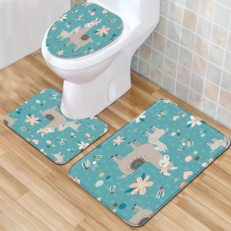 

Набор ковриков для ванной комнаты, 1 шт., ультрамягкий нескользящий коврик для ванной и впитывающий коврик для ванной, U-образный контурный коврик, идеально подходит для ванной комнаты/шоу