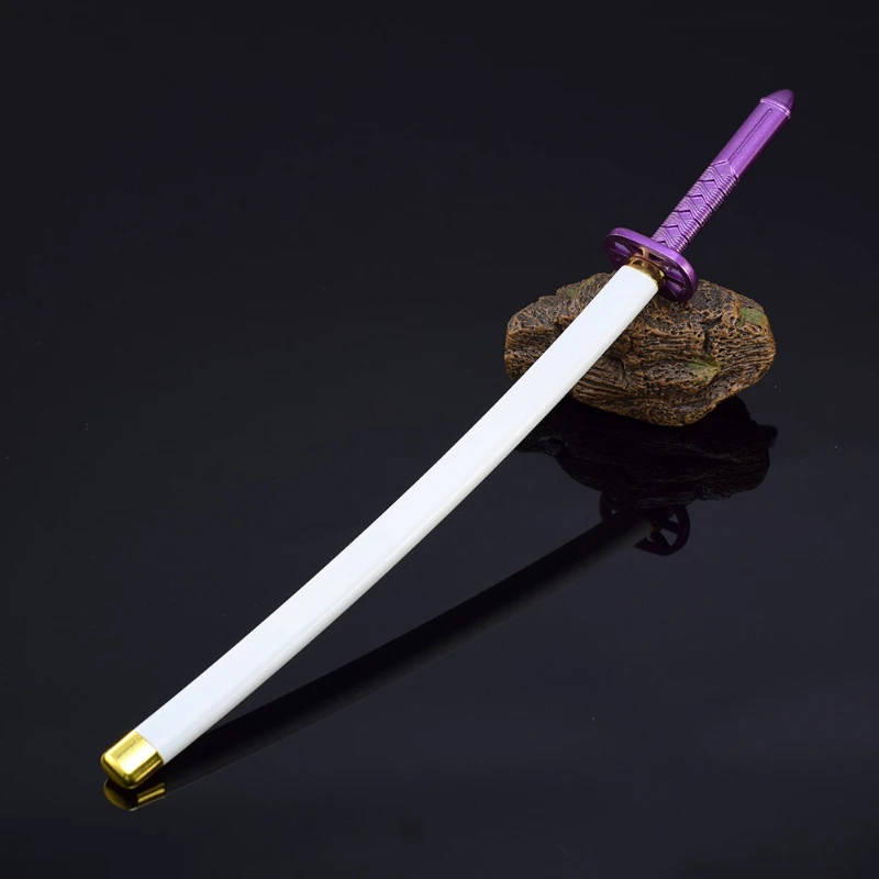 26 cm/10,23 pouces Shinigami Kuchiki Rukia manches enneigées Zanpakuto Anime périphériques japonais Katanas épée arme modèle cadeaux pour les garçons