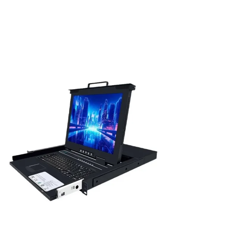 Switcher 8 port ip remote high definition 17 inch 19 inch cabinet monitor vga server room rack type