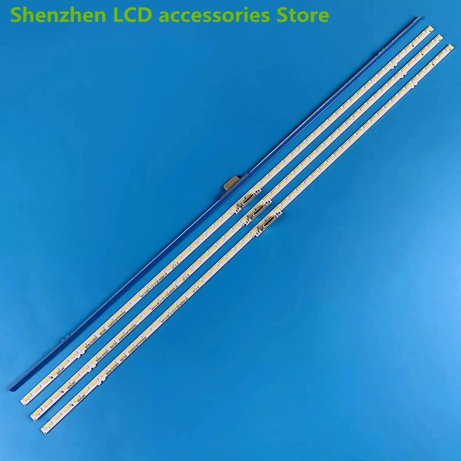 KIT/4PCS tira CONDUZIDA PARA Samsung 85AU8K BN96-52592A ES85SV8FPKWA52 LM41-01047A UN85AU800DF UN85AU8000 UN85AU8000G UE85AU8070U