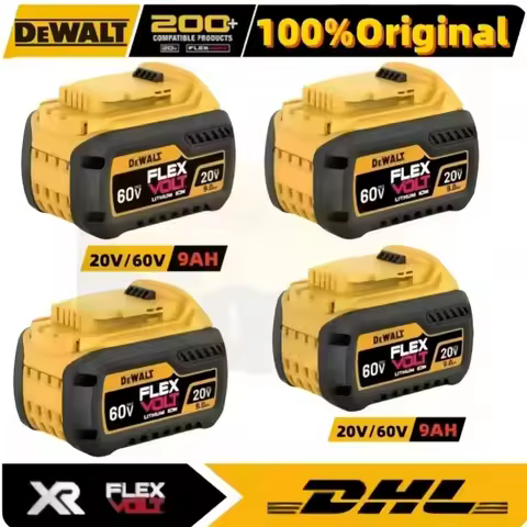 🌴🌴High Rate100% Genuine Dewalt Battery 20V 60V Rechargeable Lithium Ion Battery, Dewalt DCB200 Power Tool Battery