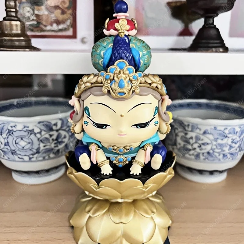 

Hot Sale Genuine Blind Box Fufu Stickers Huigen Figurines New Years Wishe Good Luck Toy Cultural And Creative Bodhisattva Gifts