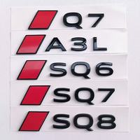 3D ABS Car Sticke Accessories NEW Letters Emblem for AUDI A3 A4 A5 A6 A7 A8 Q3 Q4 Q5 Q6 Q7 Q8 Series Rear Trunk Badge