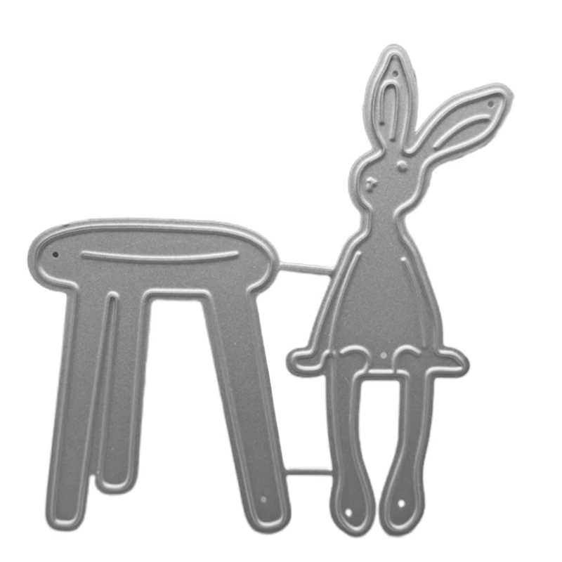 Easter Theme Metal Cutting Die Easter Bunny Die Cuts Embossing Mould Template DropShipping