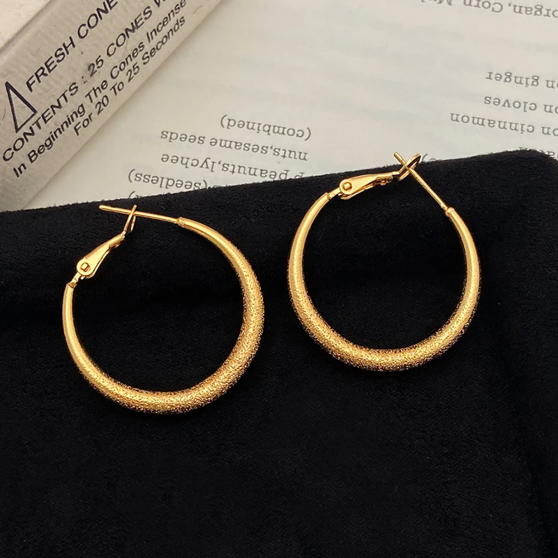 

PONYKISS 925 Sterling Silver Minimalist Round Hoop Earrings for Women Classic Geometric Fine Jewelry Personality Accessories