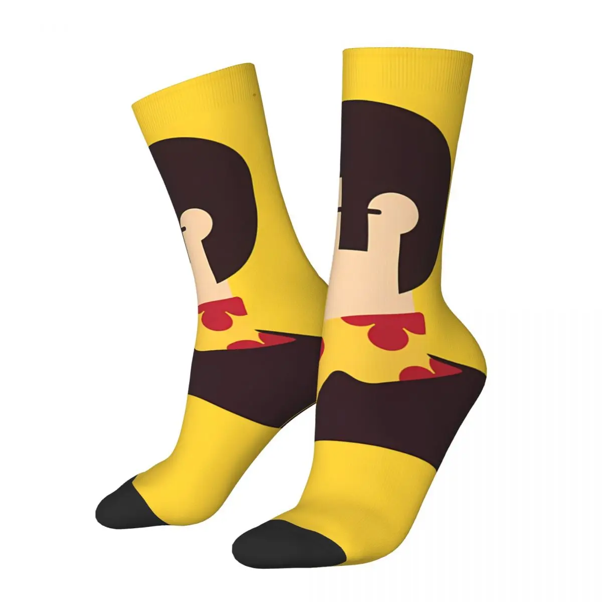 Retro John Minimalist Men's compression Socks Unisex The Beatle Harajuku Pattern Printed Novelty Crew Sock