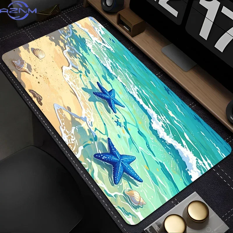 Large Mouse Pad Dream Beach office Table Mat Sea View Cartoon Keyboard Pad kawaii Gaming Accessories XXL Esports Gamer Mousepad