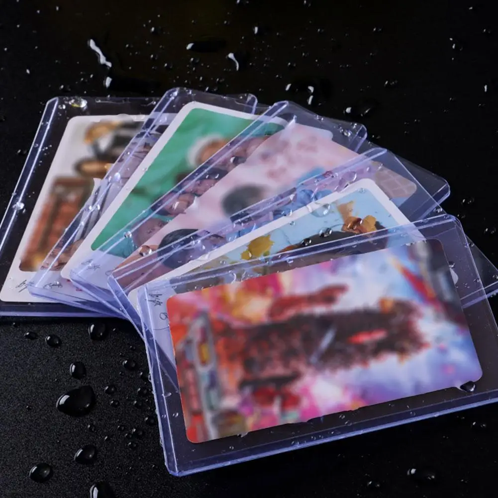 1/10/25Pcs 35PT Transparent PVC Card Sleeves Game Card Hard Plastic Card Sleeves Card Protective Folder Holder Card Protector