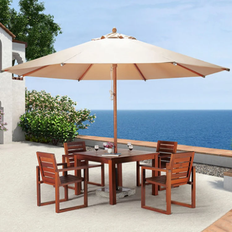 Outdoor Waterproof Hotel Pool Used Aluminum Frame Garden Parasol